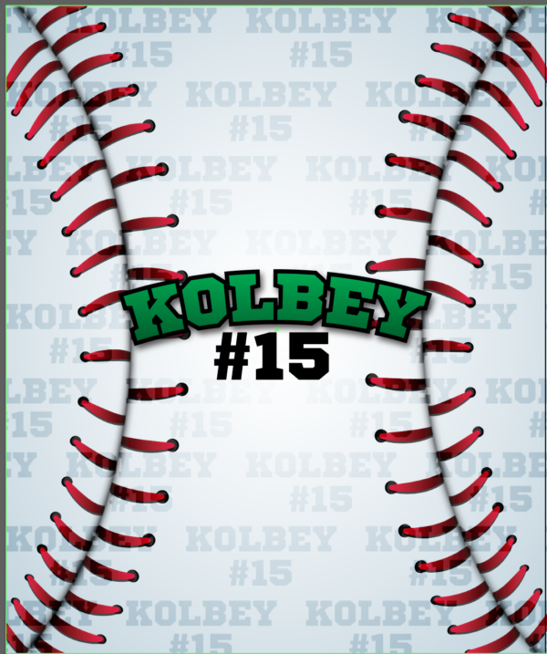 Baseball Name Blanket - Image 2