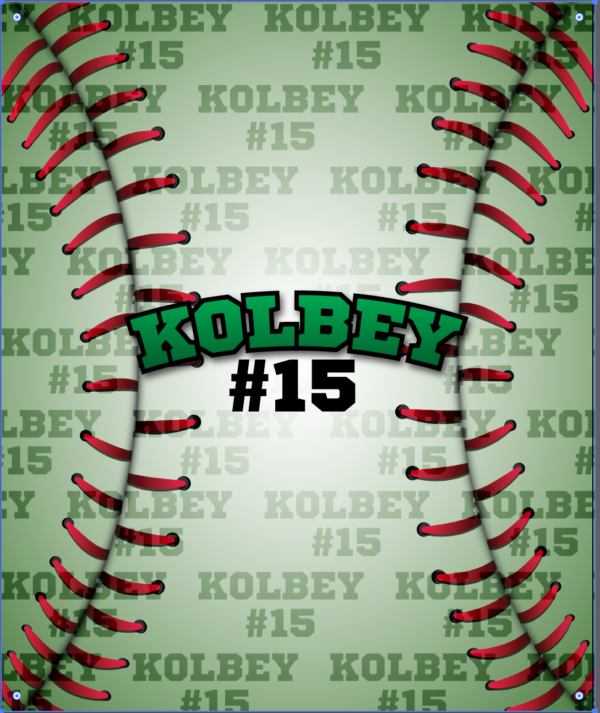 Baseball Name Blanket - Image 3